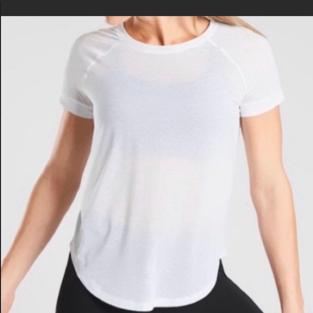 NWT Athleta White Vapor Tee